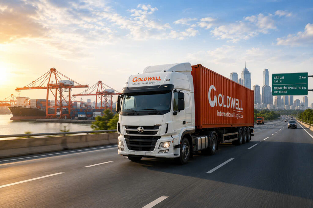 Dịch vụ vận tải đường bộ - goldwell logistics