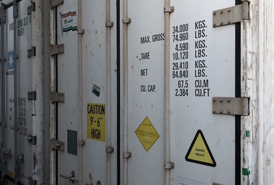 Container hàng thịt đông lạnh nhập khẩu tại cảng cát lái